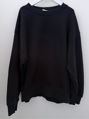 Zara Kids Black Oversized Crewneck Sweater | Size 11-12 (152 cm)